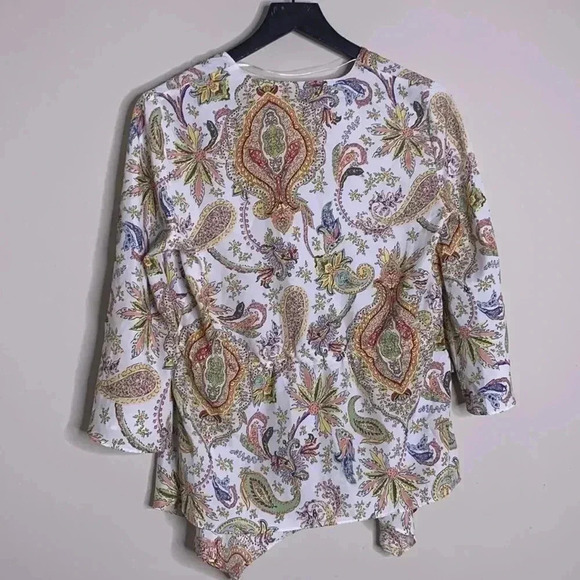 Zara | Printed Top with Drawstring Size XS - Picture 8 of 8